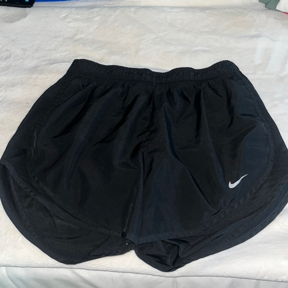 Black Nike athletic shorts